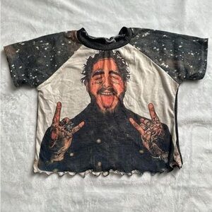 Post Malone up cycled handmade tee